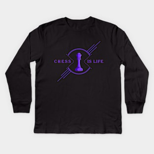 Chess is life Kids Long Sleeve T-Shirt